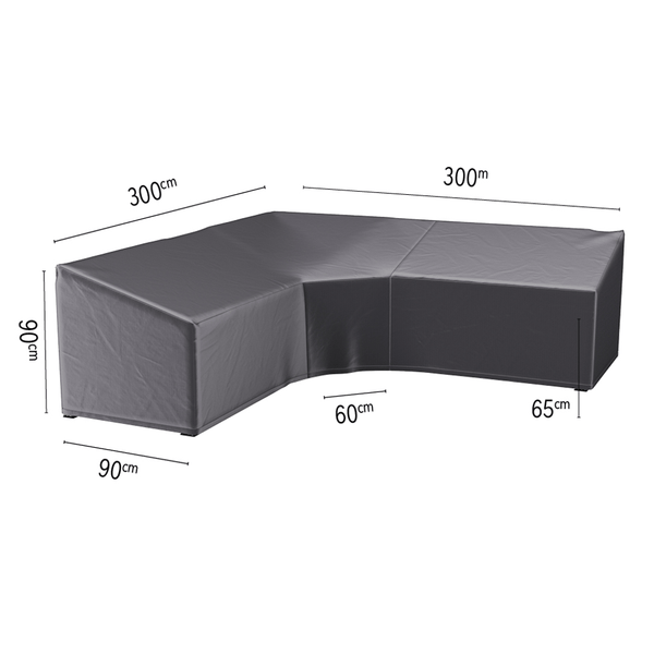 Lounge cover L/Trapeze 300x300x90xH65/90 HB