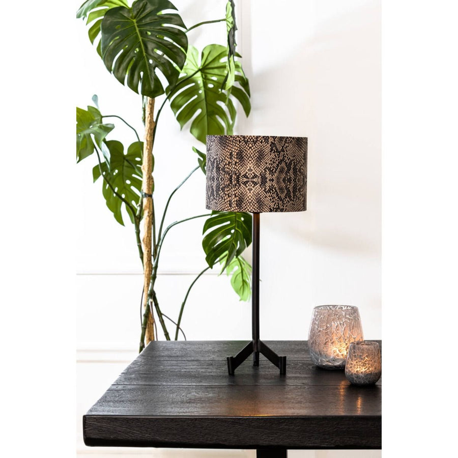 Lampvoet 15,5x15,5x40 cm DENNIS mat zwart