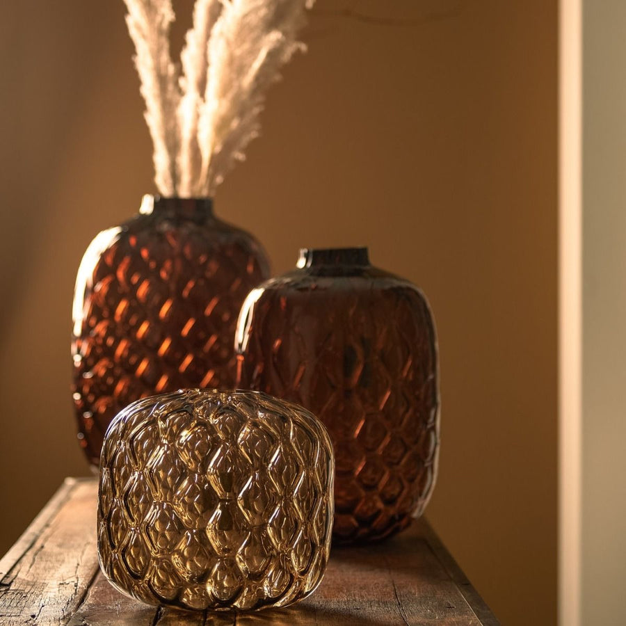 Vaas 29x42 Cm Carino Glas Amber