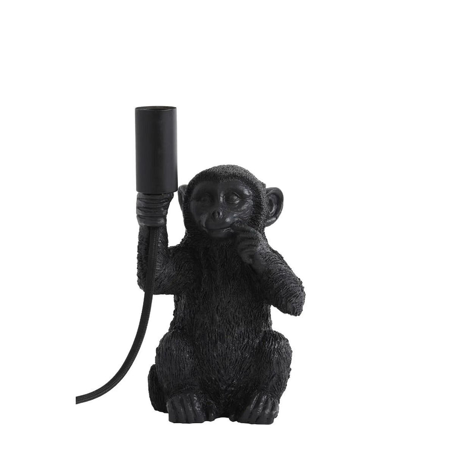 Tafellamp E14 13x12,5x23,5 cm MONKEY mat zwart