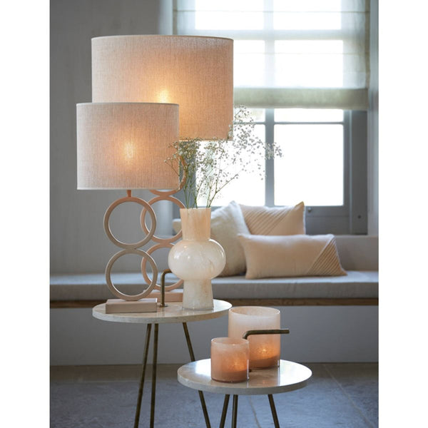 Kap ovaal recht smal 30-15-25 cm BRESKA parel wit