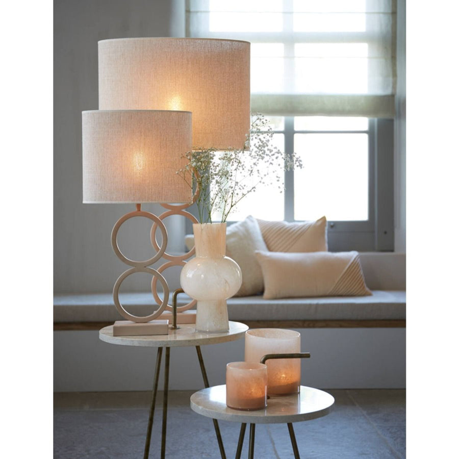 Kap ovaal recht smal 30-15-25 cm BRESKA parel wit