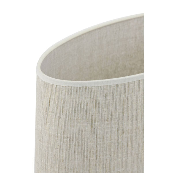 Kap ovaal recht smal 30-15-25 cm BRESKA parel wit