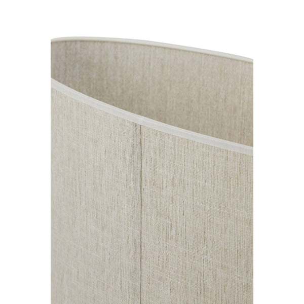 Kap ovaal recht smal 58-24-32 cm BRESKA parel wit