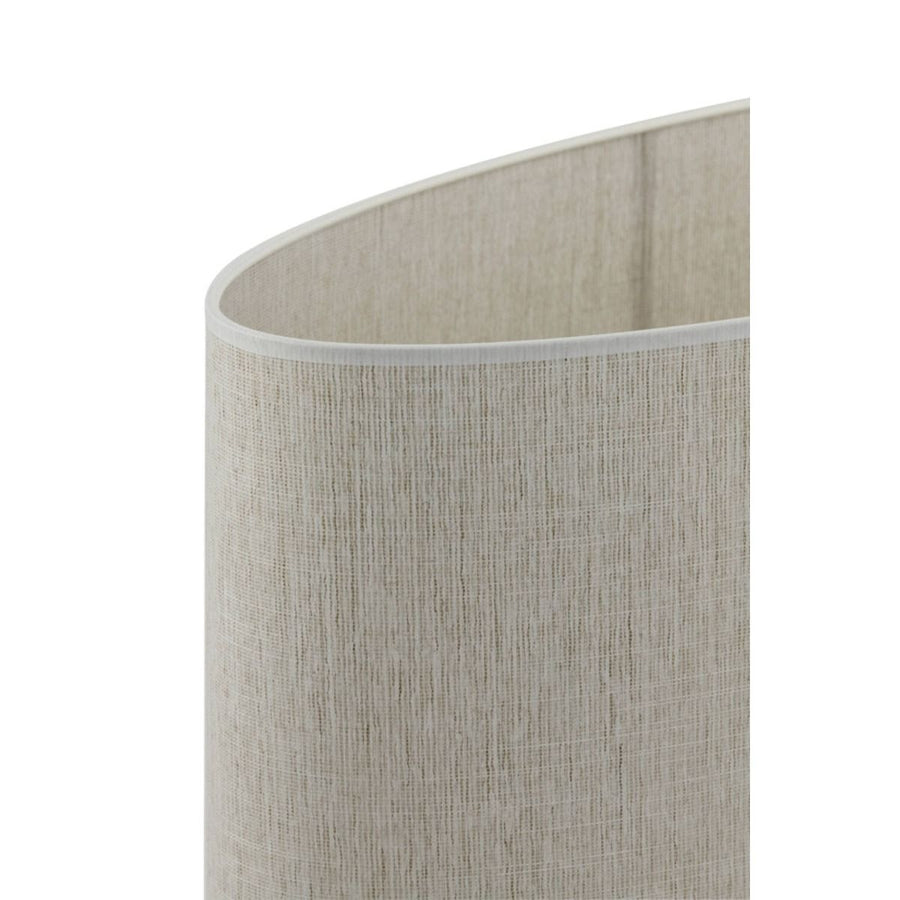 Kap ovaal recht smal 58-24-32 cm BRESKA parel wit