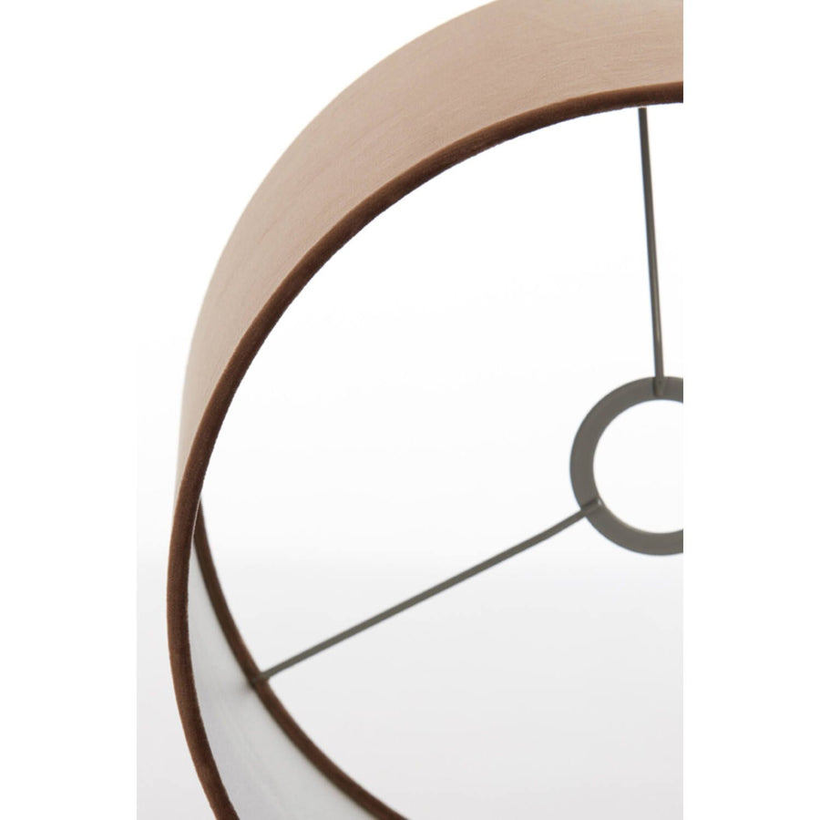 Kap cilinder 40-40-30 cm VELOURS chocolade bruin