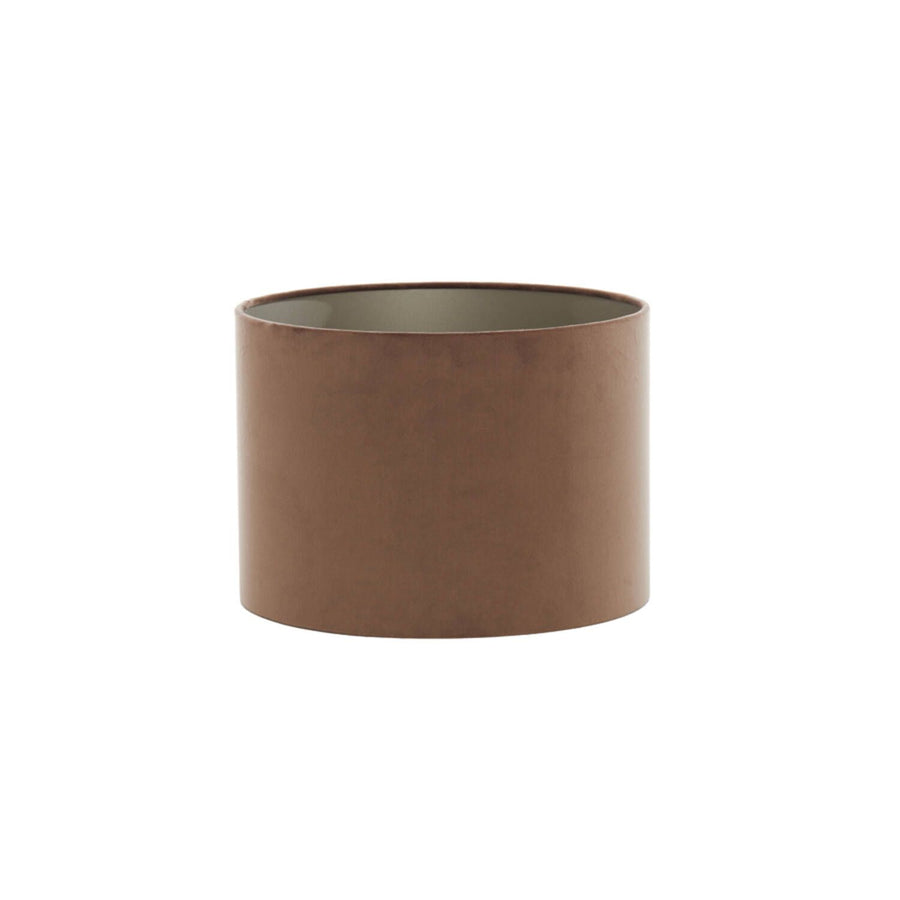 Kap cilinder 40-40-30 cm VELOURS chocolade bruin