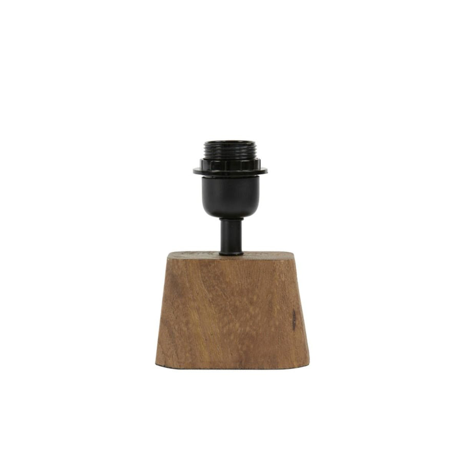 Lampvoet 11x9x19 cm kardan hout donker bruin