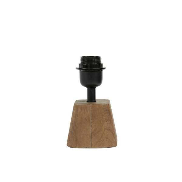 Lampvoet 11x9x19 cm kardan hout donker bruin