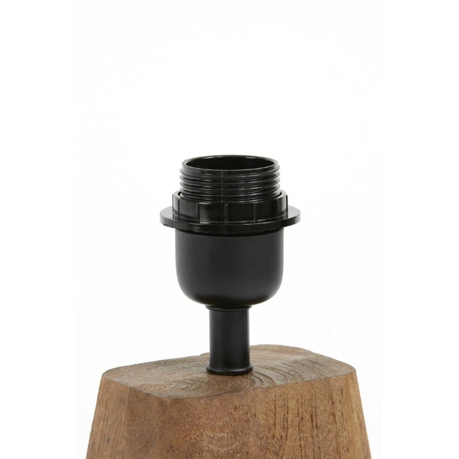 Lampvoet 11x9x19 cm kardan hout donker bruin