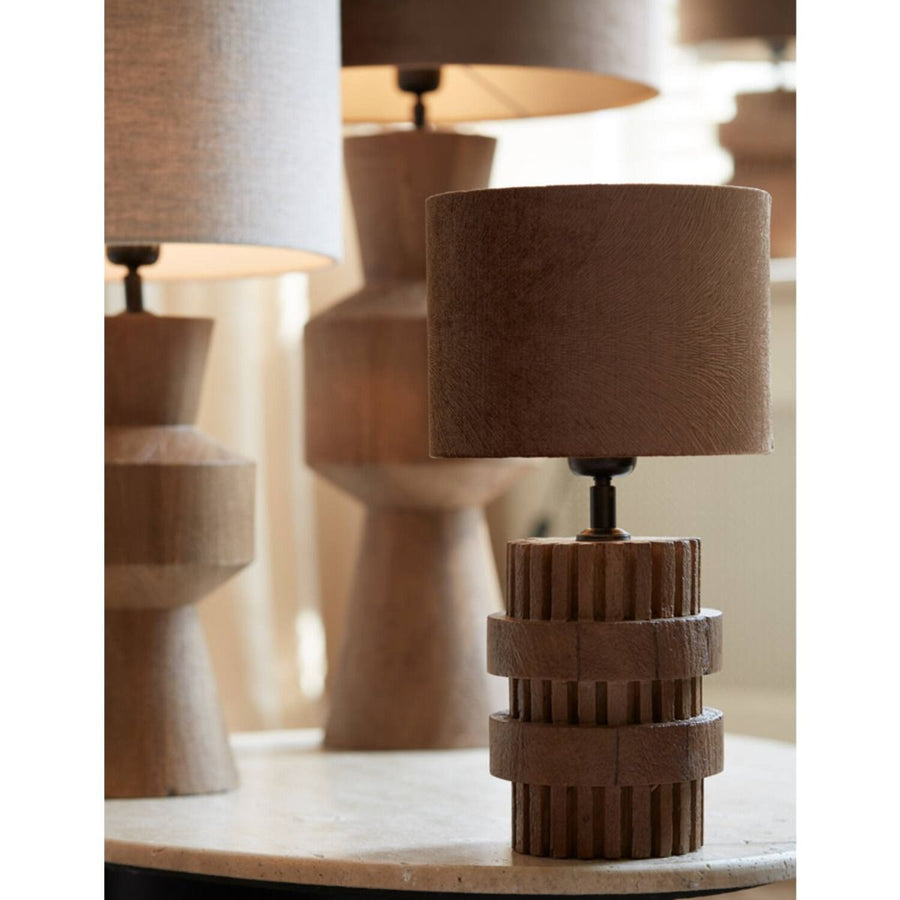 Shade cylinder 25-25-18 cm LUBIS brown