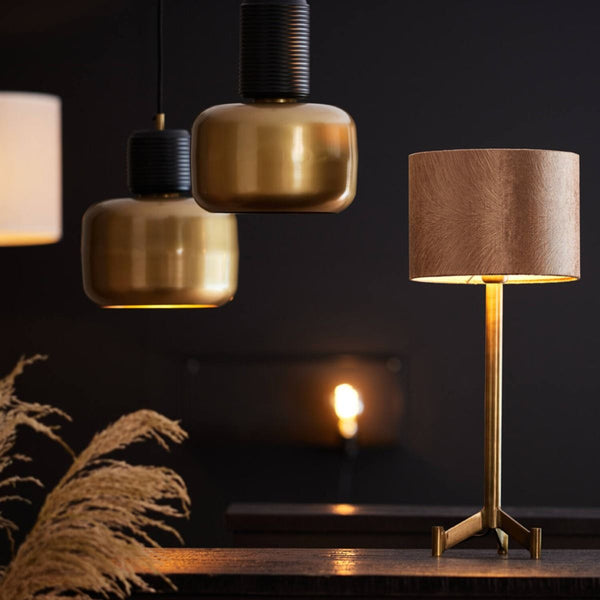 Shade cylinder 25-25-18 cm LUBIS brown