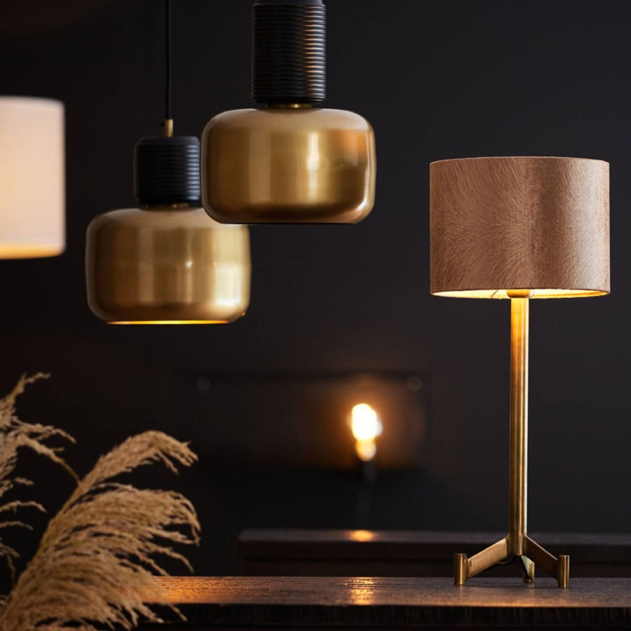 Shade cylinder 25-25-18 cm LUBIS brown