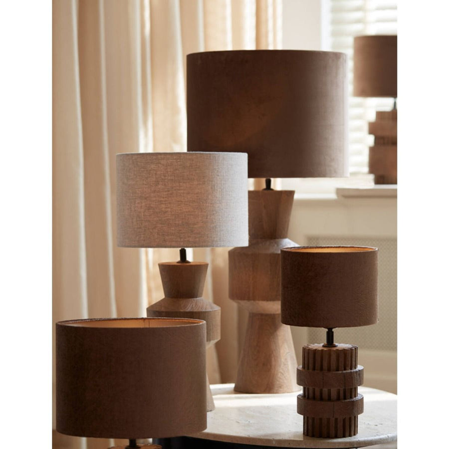 Shade cylinder 30-30-21 cm LUBIS brown