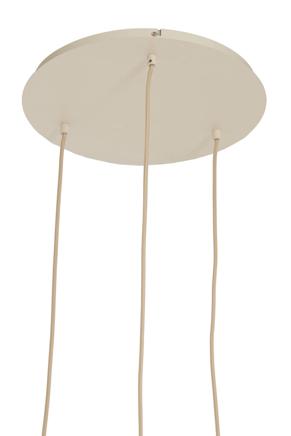 Hanging lamp 3L ?38x34 cm TUFIA linen cream