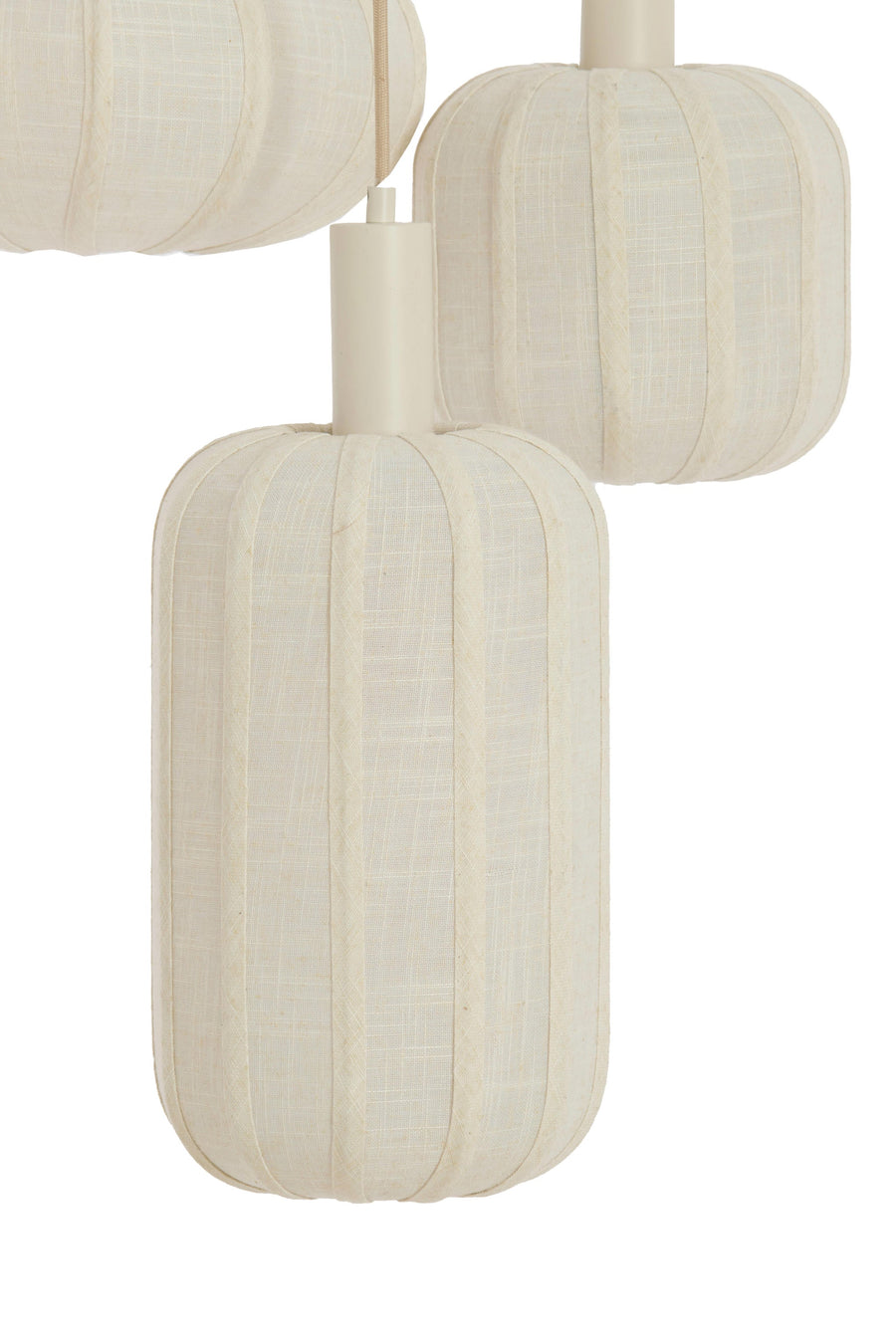 Hanging lamp 3L ?38x34 cm TUFIA linen cream