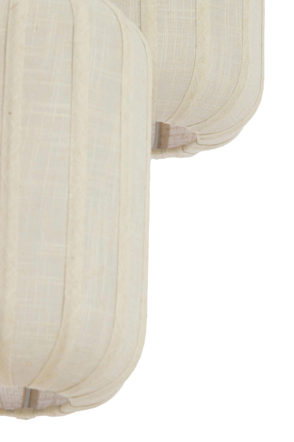 Hanging lamp 3L ?38x34 cm TUFIA linen cream