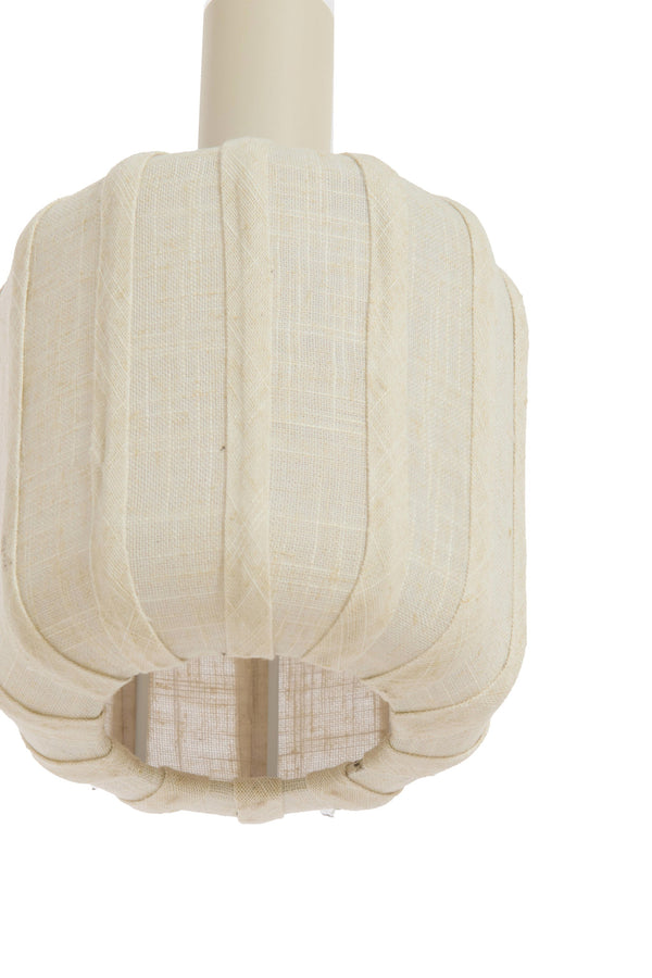 Hanging lamp 3L ?38x34 cm TUFIA linen cream