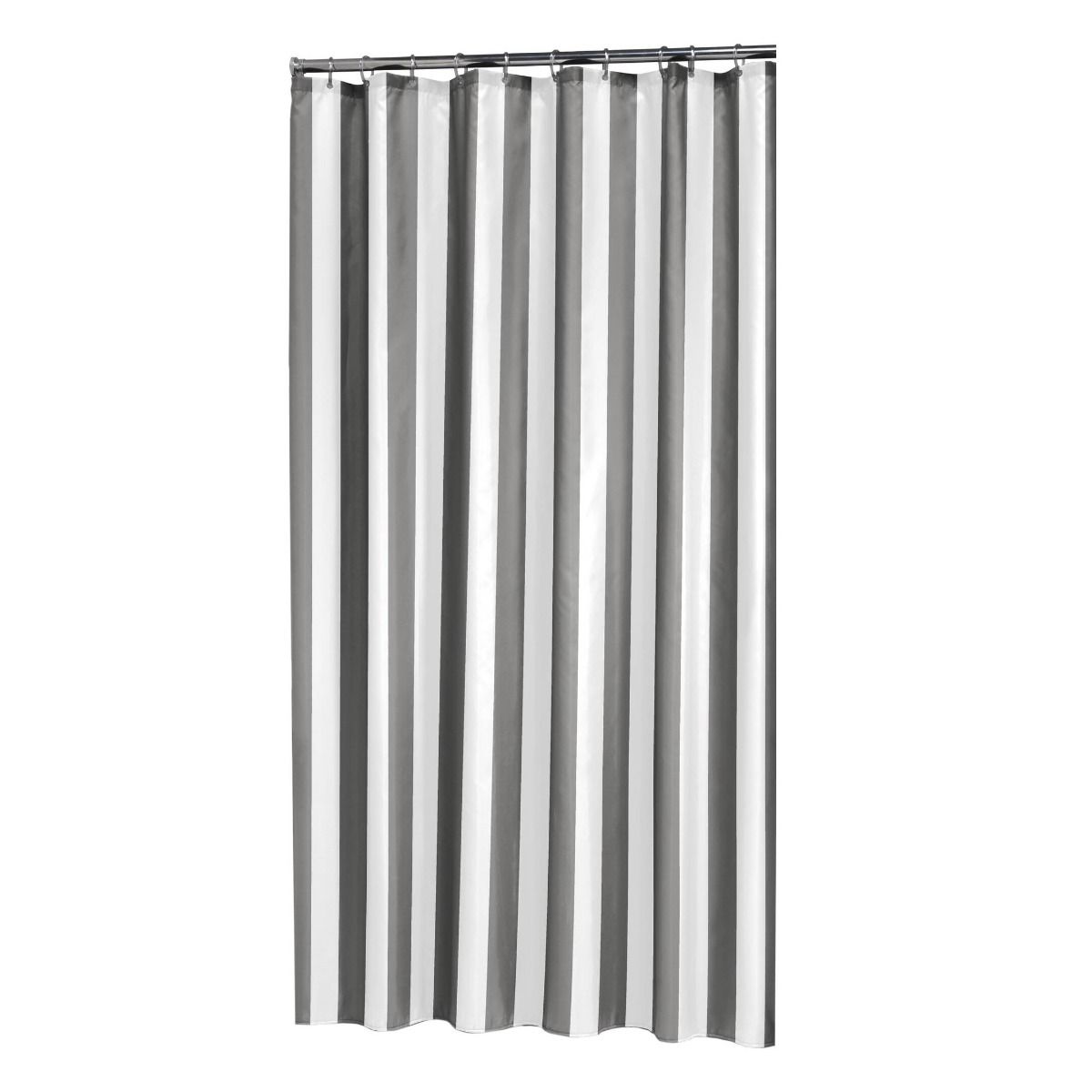 Linje Douchegordijn 180x200 cm Polyester Grijs