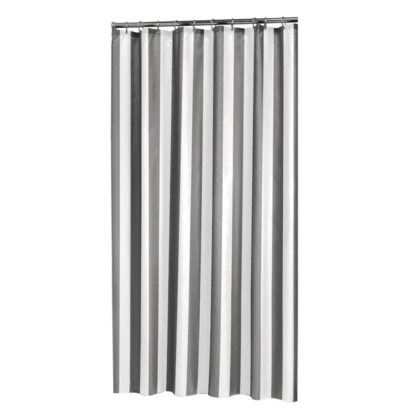Linje Douchegordijn 180x200 cm Polyester Grijs