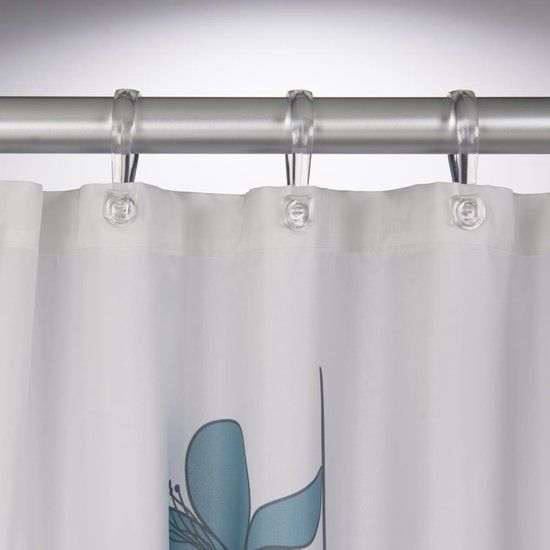 Orchid Douchegordijn 180x200 cm Polyester Blauw