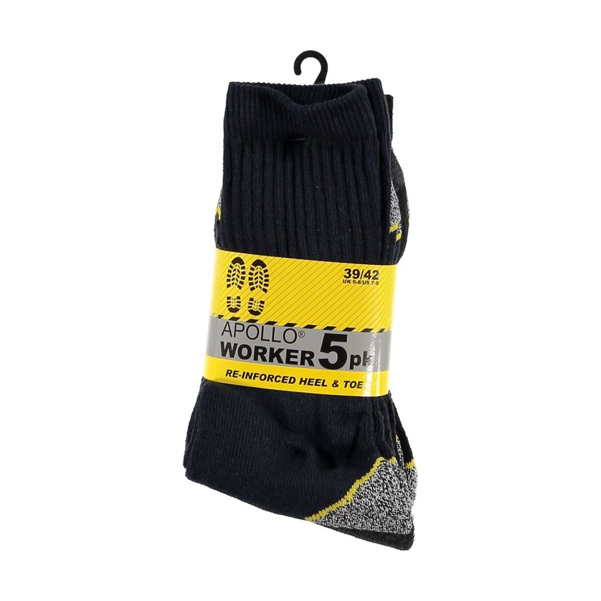 Apollo worker socks 5-pack