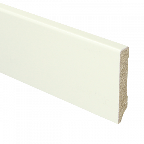 MDF Moderne plint 70x12 wit voorgelakt RAL 9010