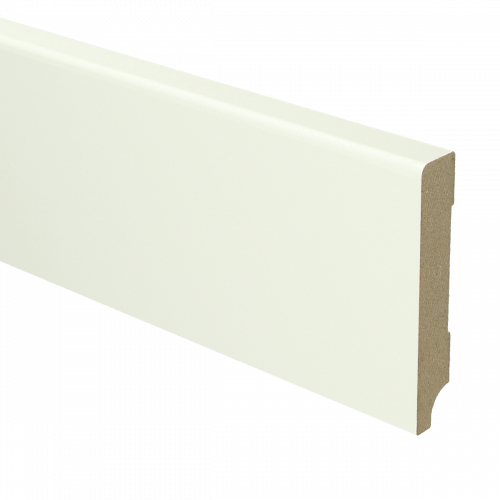 MDF Moderne plint 90x15 wit voorgelakt RAL 9010