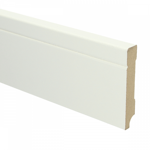 MDF Tijdloze plint 90x15 wit voorgelakt RAL 9010