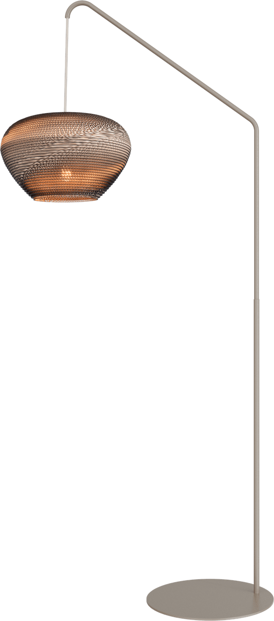 Vloerlamp Carta Trendy beige/terra