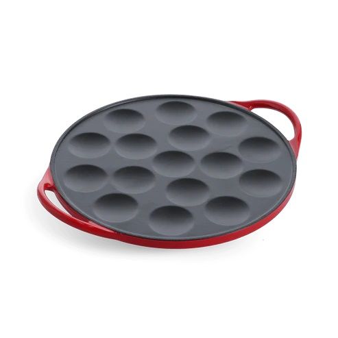 Bourgogne chili red poffertjespan 25 cm 16 poffertjes