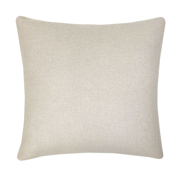 Misty pink double faced recycled wool square cushion
