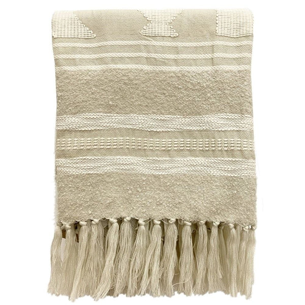 Craft offwhite throw