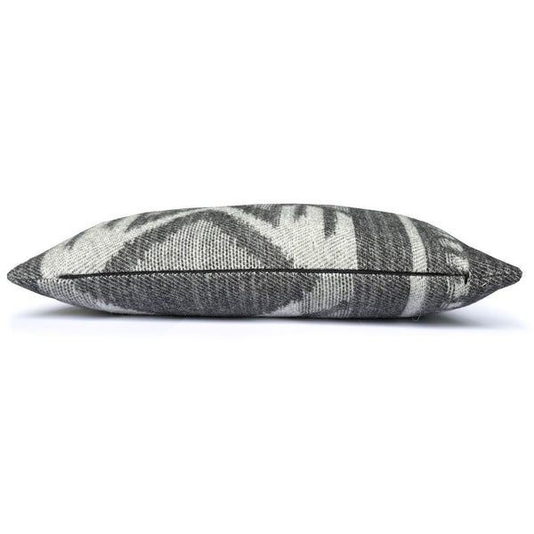 Mochica wool cushion black ornament rectangle