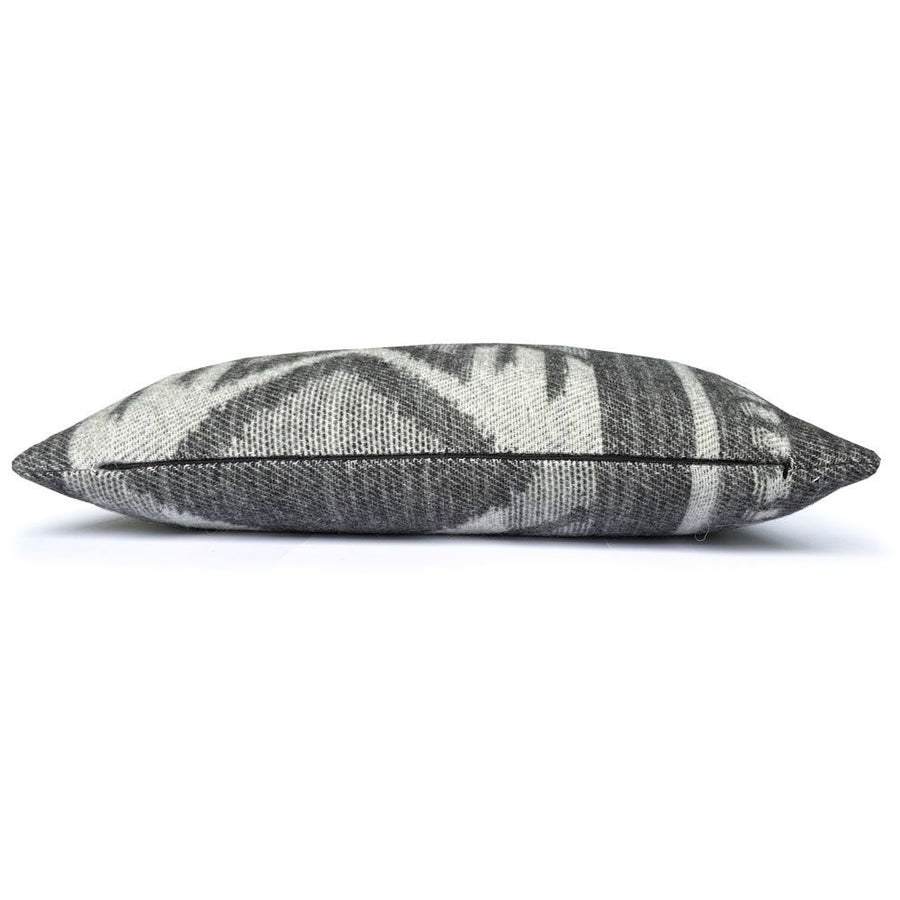 Mochica wool cushion black ornament rectangle