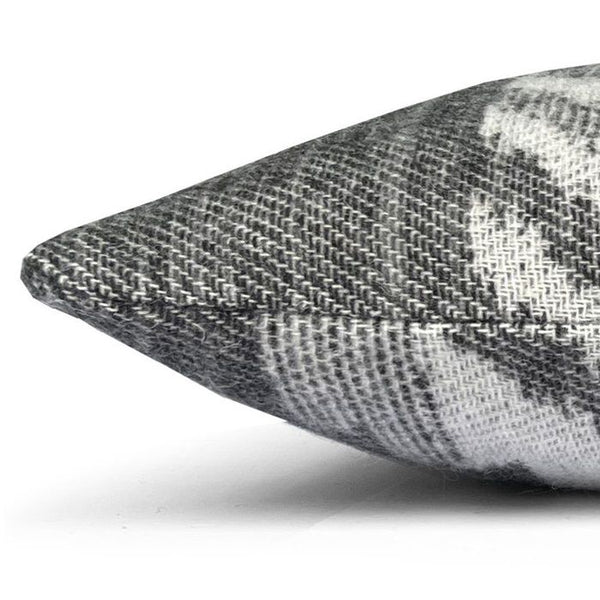 Mochica wool cushion black ornament square