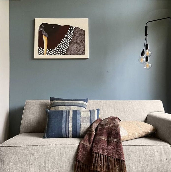 Crafty chestnut brown throw