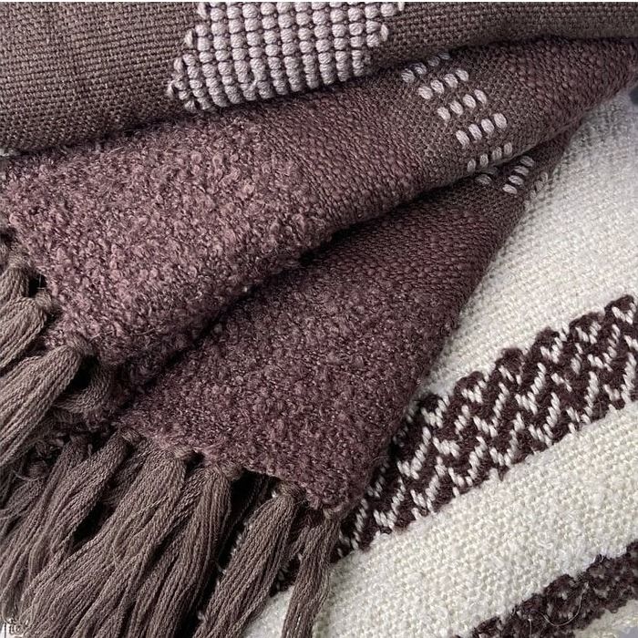 Crafty chestnut brown throw