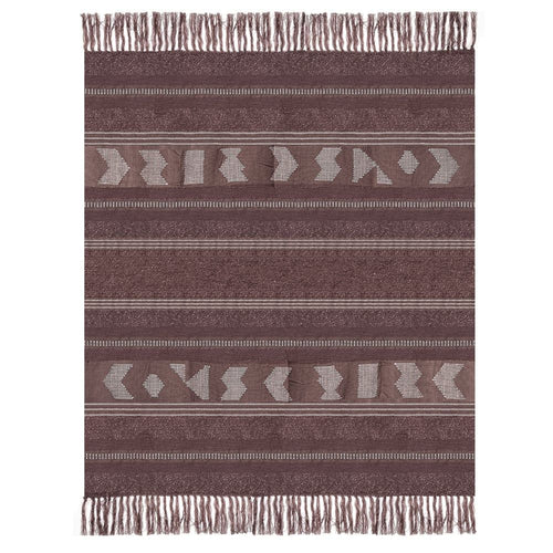 Crafty chestnut brown throw