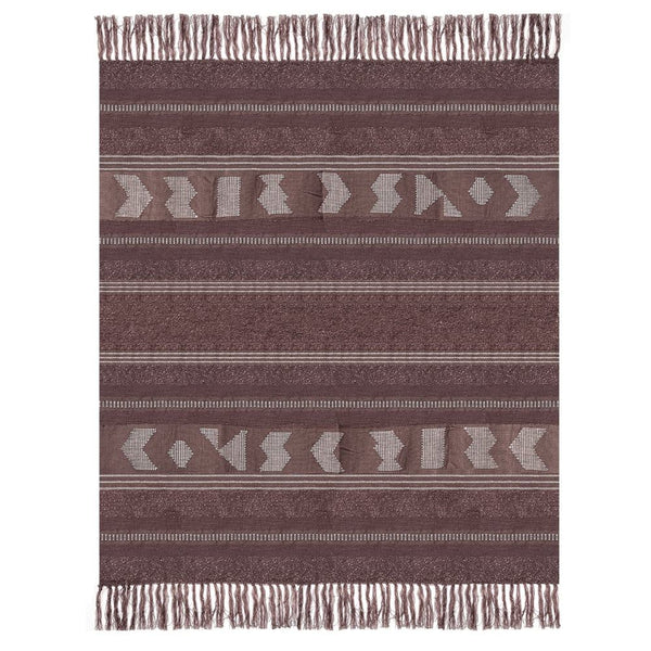 Crafty chestnut brown throw