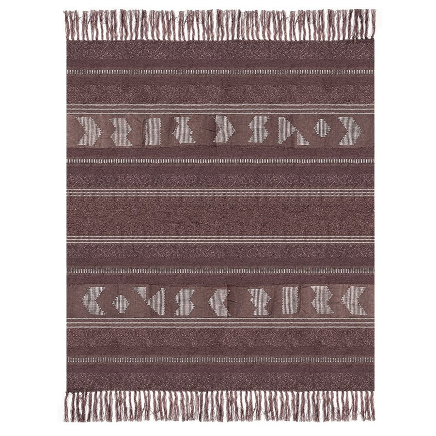 Crafty chestnut brown throw