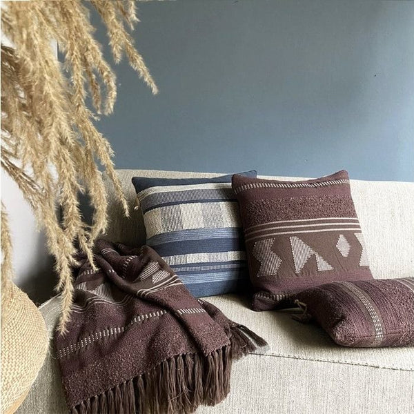 Crafty chestnut brown throw