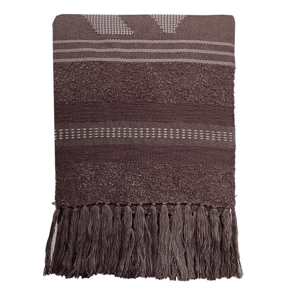 Crafty chestnut brown throw