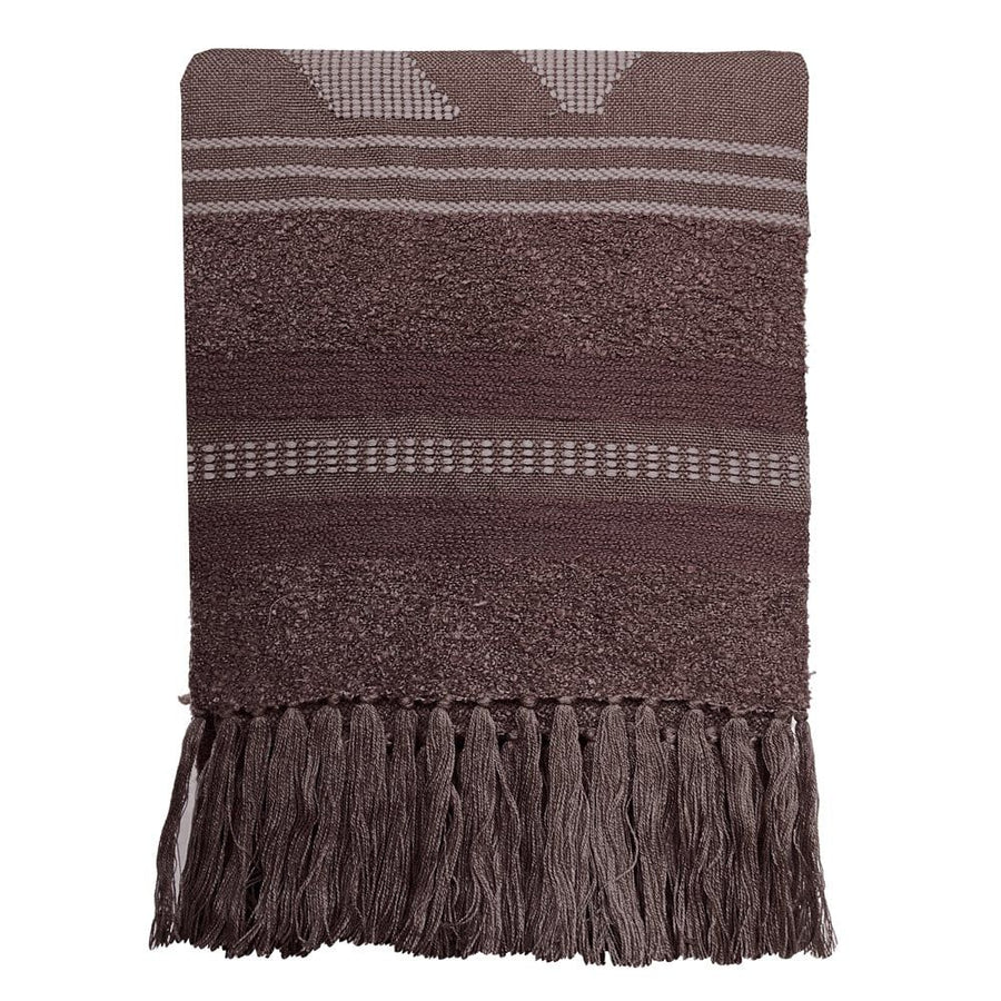 Crafty chestnut brown throw