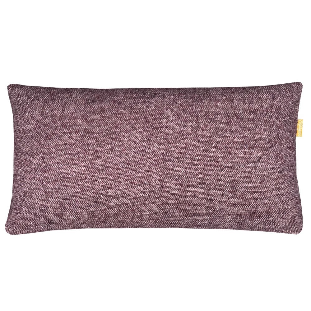 Rosewood double face recycled wool rectangle cushion