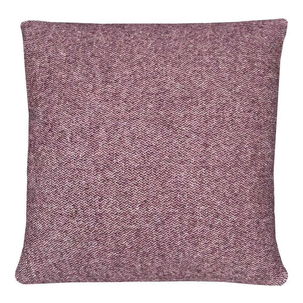 Rosewood double face recycled wool square cushion