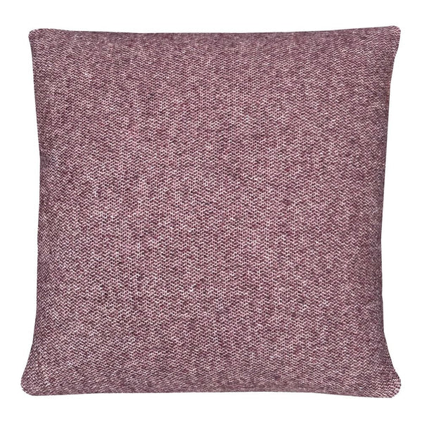 Rosewood double face recycled wool square cushion