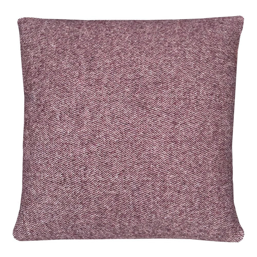 Rosewood double face recycled wool square cushion
