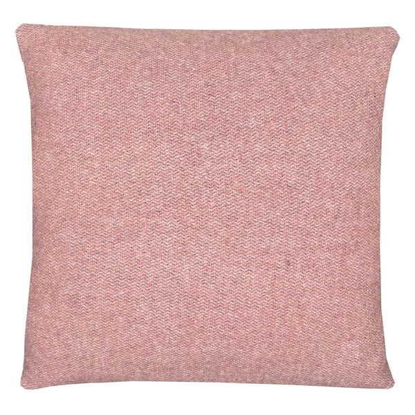 Rosewood double face recycled wool square cushion