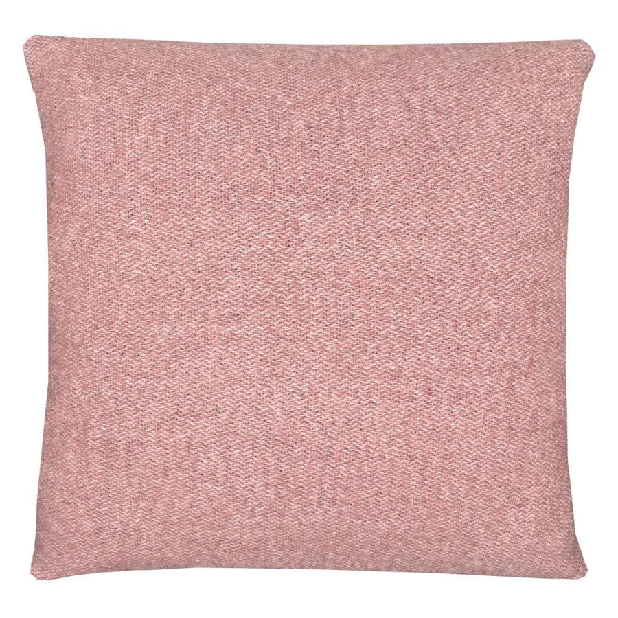 Rosewood double face recycled wool square cushion